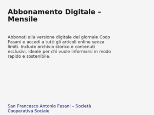 Abbonamento_Digitale__Mensile - Pacchetti editoriali che integrano produzione distribuzione e attività educative