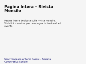 Pagina_Intera__Rivista_Mensile - Pacchetti editoriali che integrano produzione distribuzione e attività educative