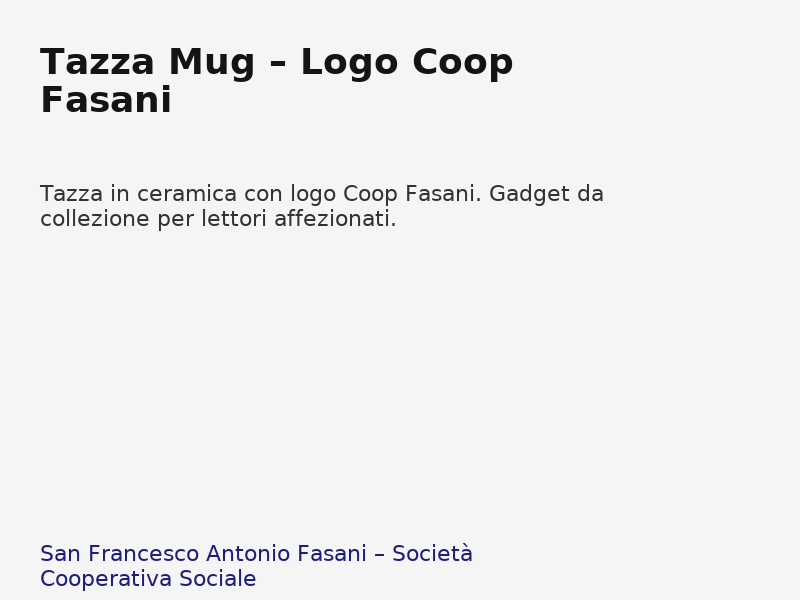 Tazza Mug – Logo Coop Fasani
