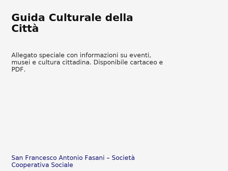 Guida Culturale della Città