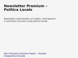 Newsletter_Premium__Politica_Locale - Pacchetti editoriali che integrano produzione distribuzione e attività educative